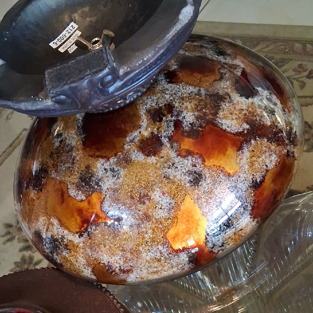 The Perfect Purse/Makeup Bowl. Elegant Decorative Bowl With Red Velvet Inside. - Picture 8 of 16